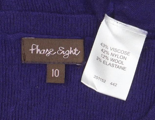 Apricot Women Purple Size 10 Bodycon Knit Dress