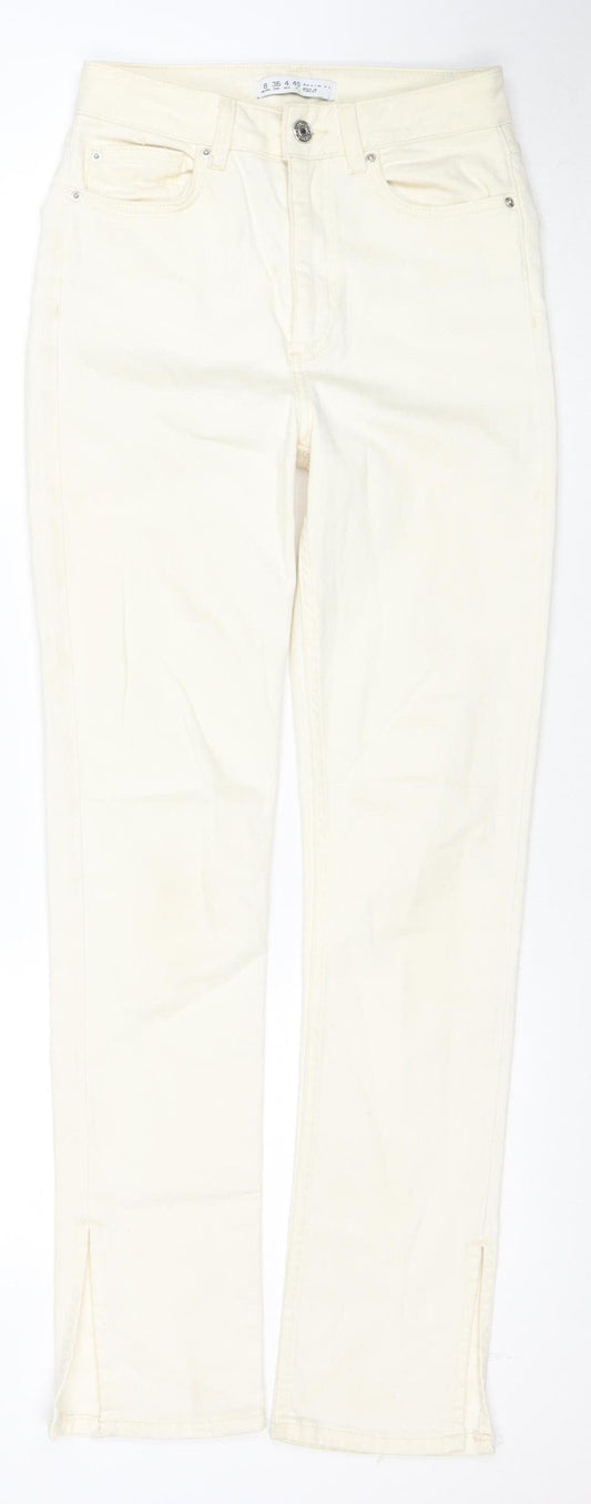 Denim Co Women Ivory Skinny Jeans Size 8 Stretch Cotton Blend
