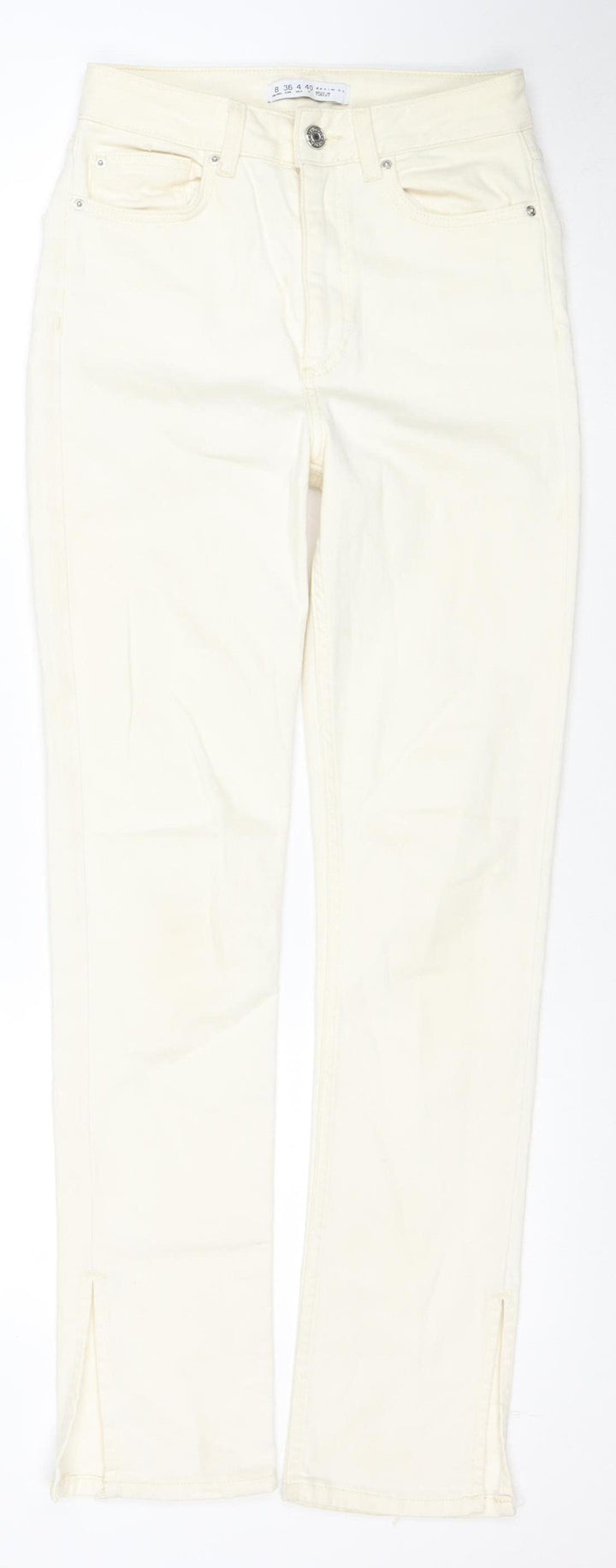 Denim Co Women Ivory Skinny Jeans Size 8 Stretch Cotton Blend