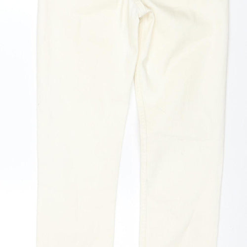 Denim Co Women Ivory Skinny Jeans Size 8 Stretch Cotton Blend