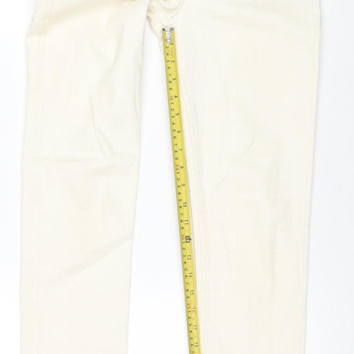 Denim Co Women Ivory Skinny Jeans Size 8 Stretch Cotton Blend