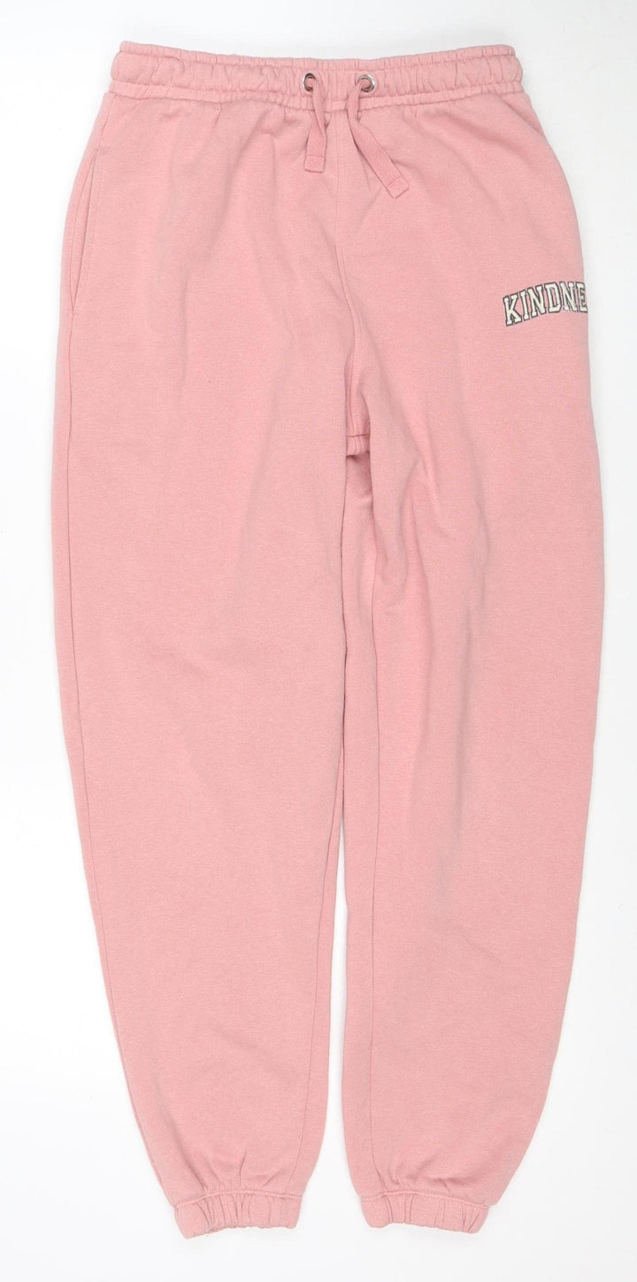 Nobody's Child Women's Pink Jogger Trousers Size 12 Organic Cotton