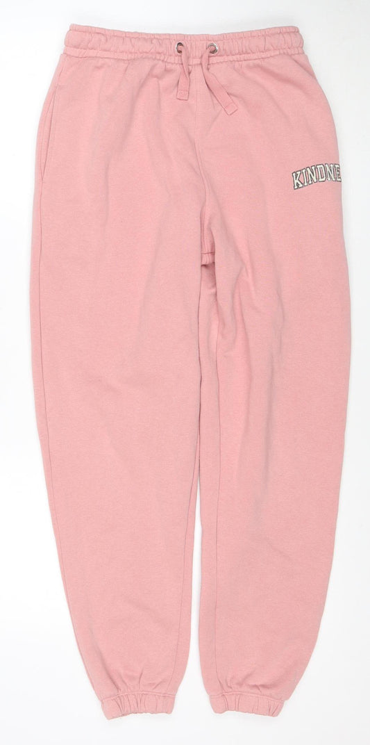 Nobody's Child Women's Pink Jogger Trousers Size 12 Organic Cotton