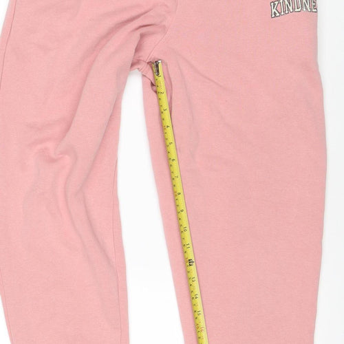 Nobody's Child Women's Pink Jogger Trousers Size 12 Organic Cotton