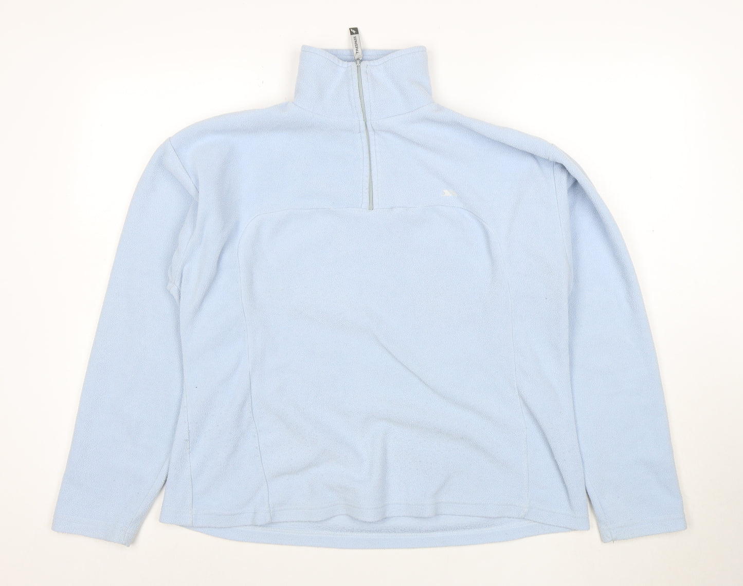 Trespass Women's Blue XL 1/4 Zip Fleece Pullover Sweatshirt
