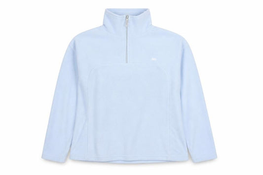 Front view of Trespass Women's Blue XL 1/4 Zip Fleece Pullover Sweatshirt