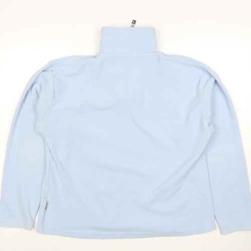 Trespass Women's Blue XL 1/4 Zip Fleece Pullover Sweatshirt