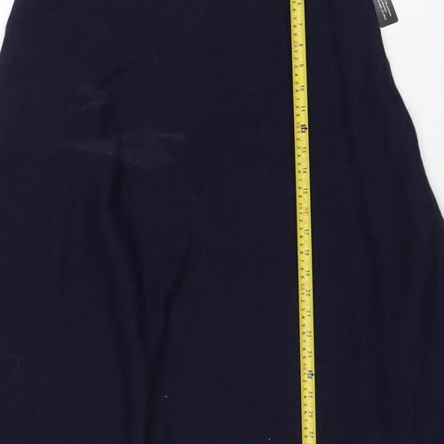Roman Women’s Blue A-Line Midi Knit Skirt Size 14