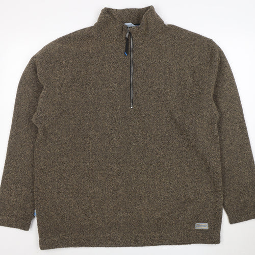 Karrimor Women’s Brown XL 1/2 Zip Fleece Pullover Sweatshirt