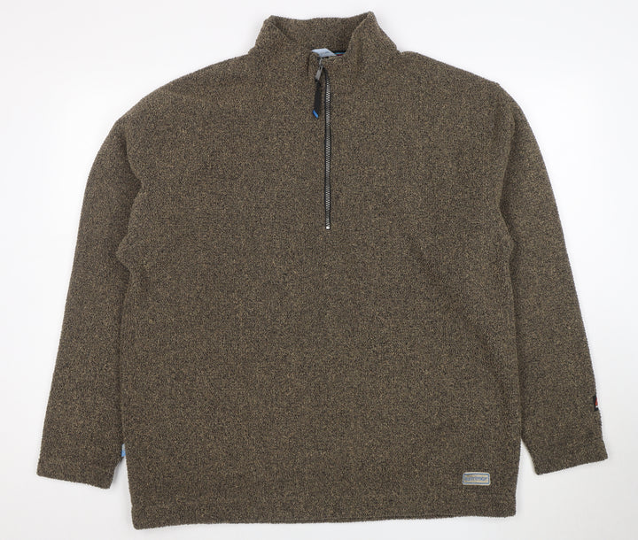 Karrimor Women’s Brown XL 1/2 Zip Fleece Pullover Sweatshirt