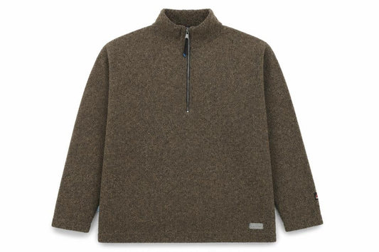 Front view of Karrimor Women’s Brown XL 1/2 Zip Fleece Pullover Sweatshirt