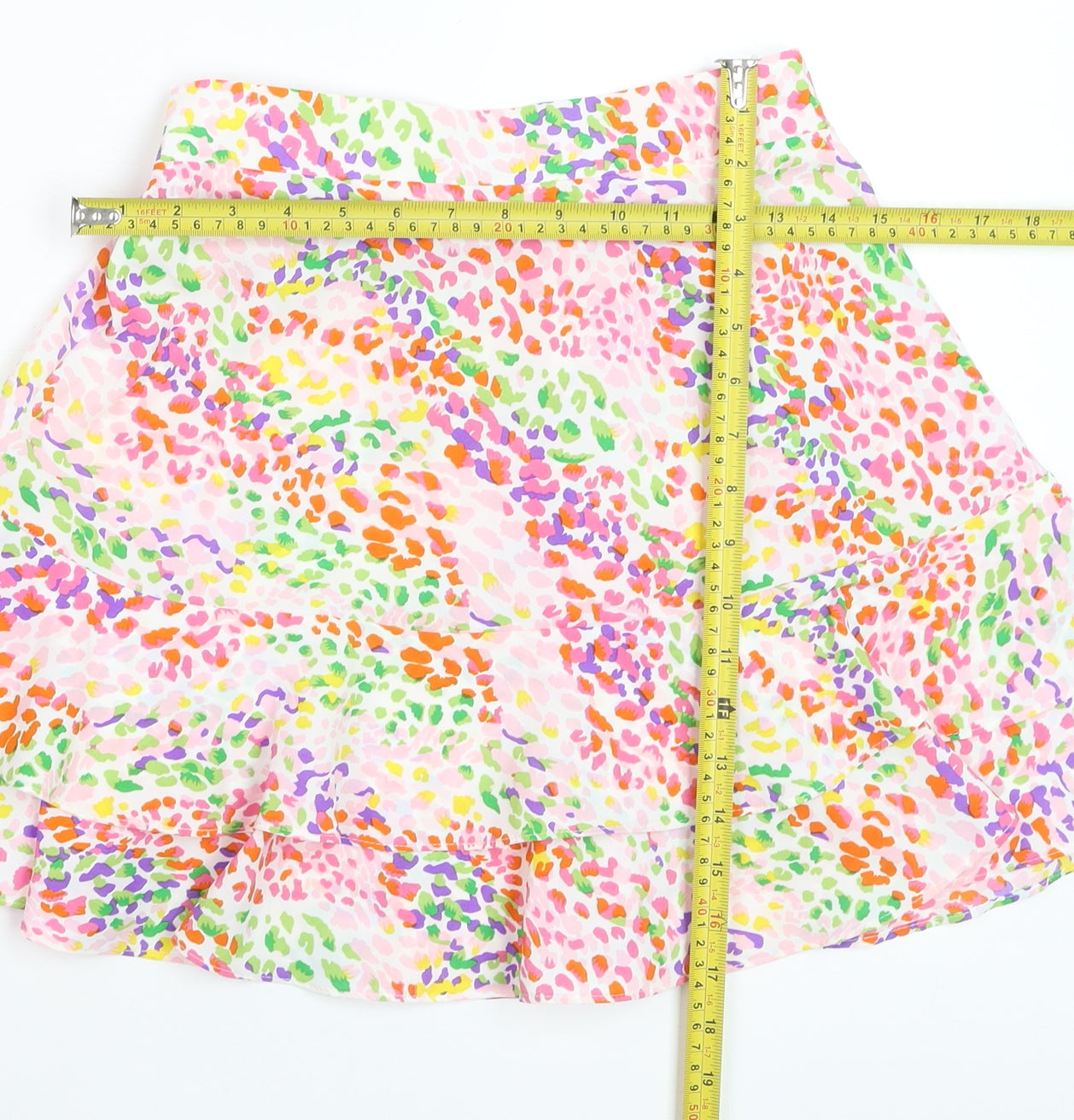 Quiz Women’s Multicoloured Ruffle A-Line Short Skirt Set UK 6/8