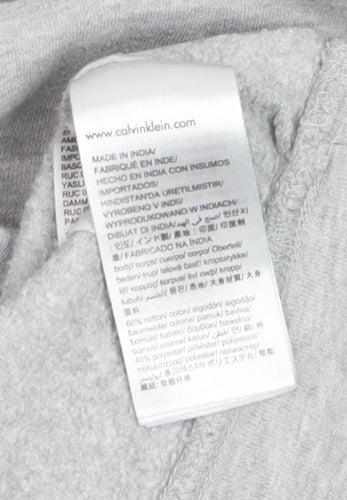 Calvin Klein Jeans Men's Grey Logo Pullover Sweatshirt Size S