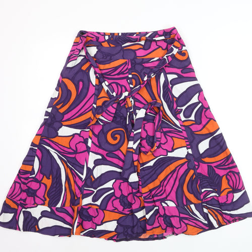 Principles Petite Multicoloured Floral A-Line Dress Size 8