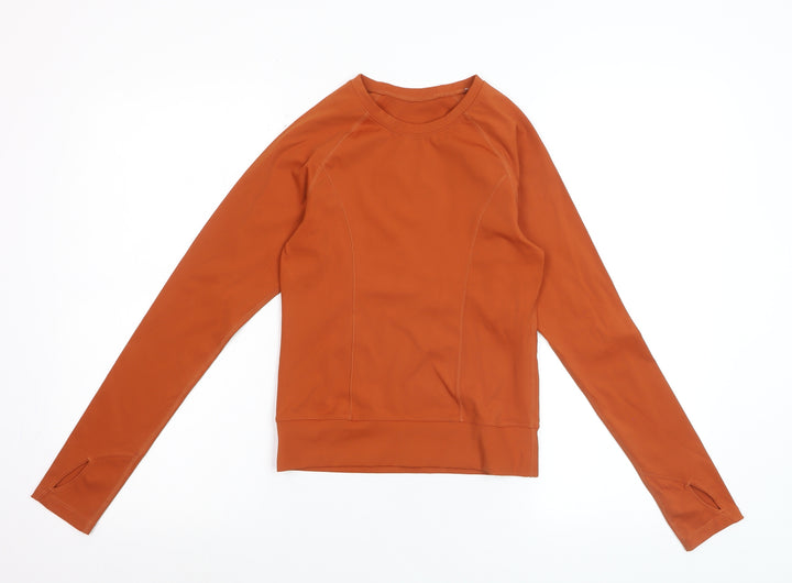 TALA Women’s Orange Long Sleeve Slim Fit Activewear Top Size S