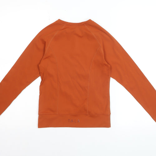 TALA Women’s Orange Long Sleeve Slim Fit Activewear Top Size S