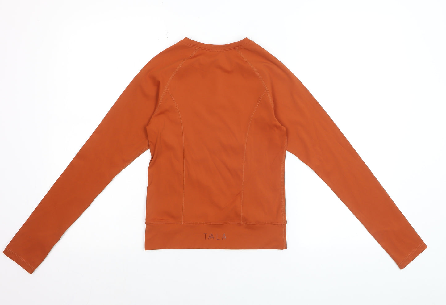 TALA Women’s Orange Long Sleeve Slim Fit Activewear Top Size S