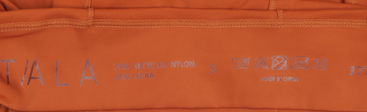 TALA Women’s Orange Long Sleeve Slim Fit Activewear Top Size S