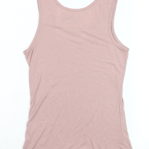 Hard Rock Women's Pink Tank Top Medium Music Graphic Rock London