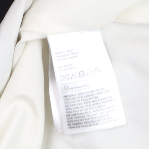 H&M Women Black Regular Fit Single-Breasted Suit Jacket Size 14