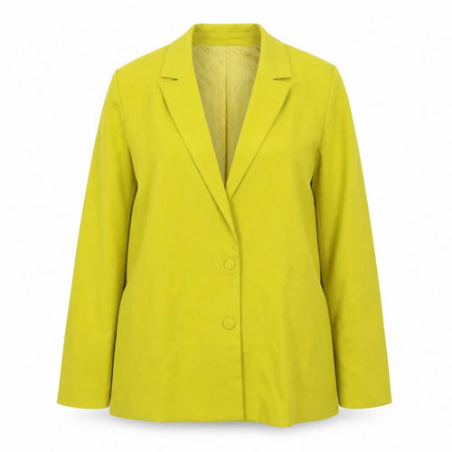 Missguided Women's Yellow Regular Fit Double-Breasted Blazer UK 8