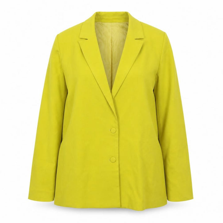 Missguided Women's Yellow Regular Fit Double-Breasted Blazer UK 8