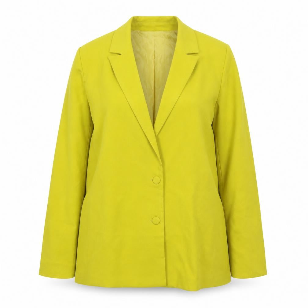 Missguided Women's Yellow Regular Fit Double-Breasted Blazer UK 8