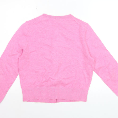 Marks and Spencer Women’s Pink Crew Neck Button Cardigan M