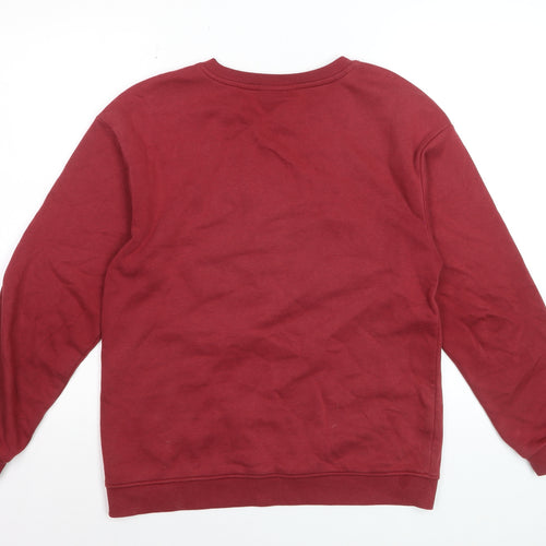 Harry Potter Boys Red Pullover Sweatshirt 13-14 Years Fleece Graphic Top