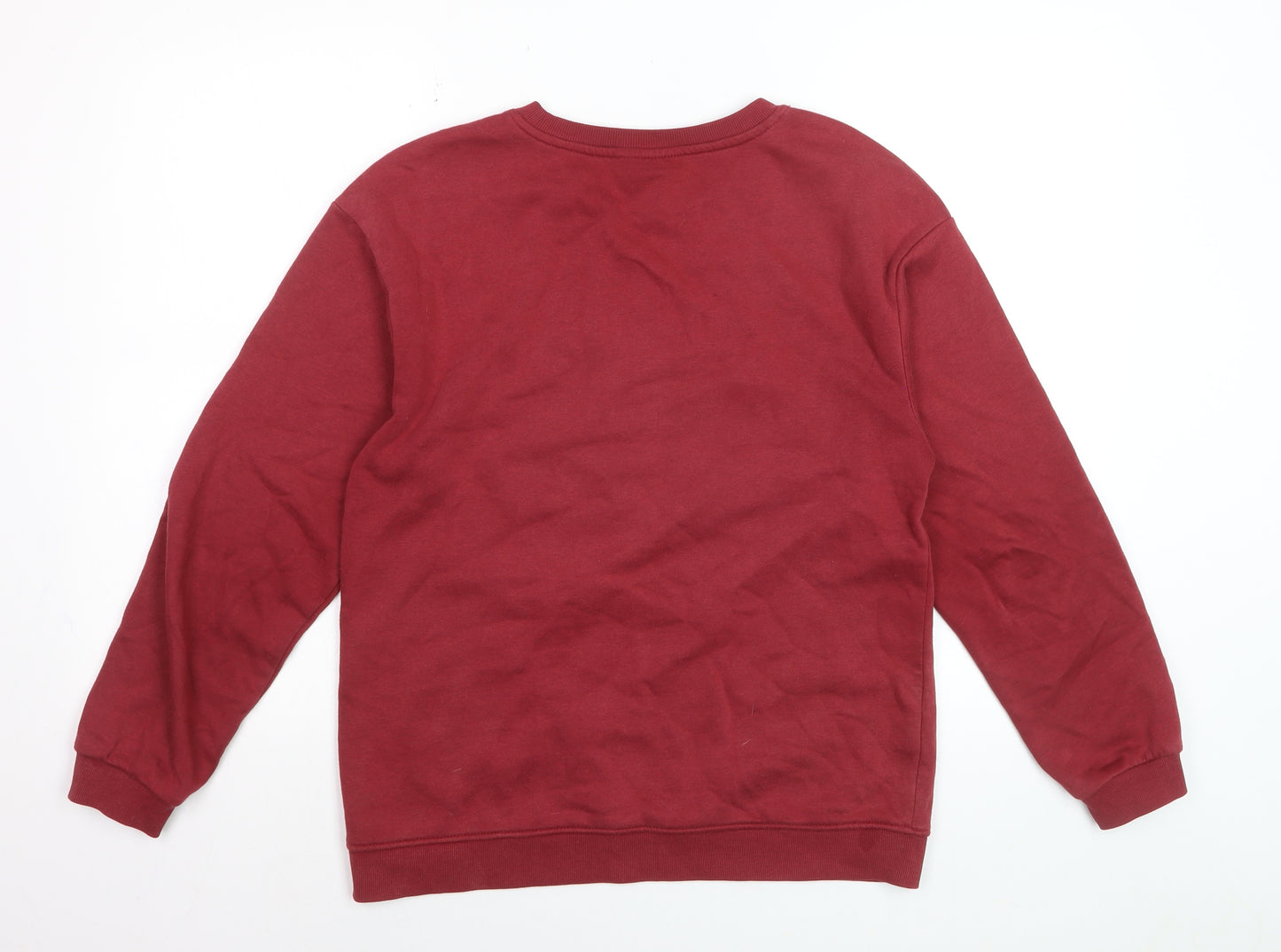 Harry Potter Boys Red Pullover Sweatshirt 13-14 Years Fleece Graphic Top