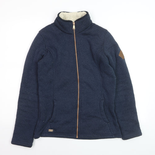 Regatta Great Outdoors Women Navy Full Zip Fleece Jacket UK 10