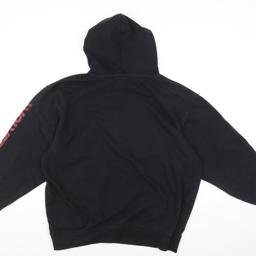 Wolverine Men's Black Logo Pullover Hoodie Size L Fleece