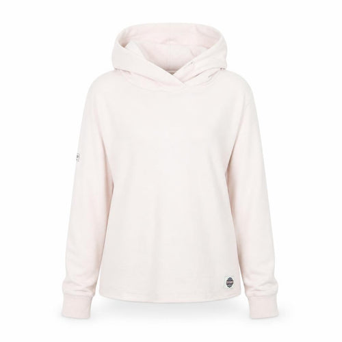 Superdry Women’s Pink Pullover Hoodie L Relaxed Fit Cotton Blend