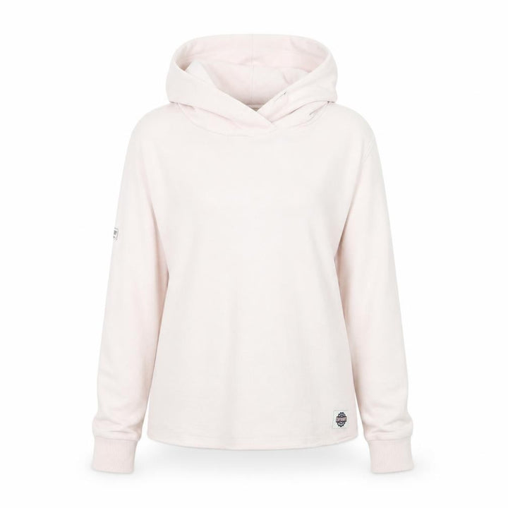 Superdry Women’s Pink Pullover Hoodie L Relaxed Fit Cotton Blend