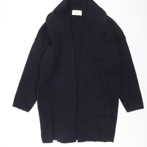 Ann Harvey Women's Black Long Sleeve Open Knit Cardigan Size 18