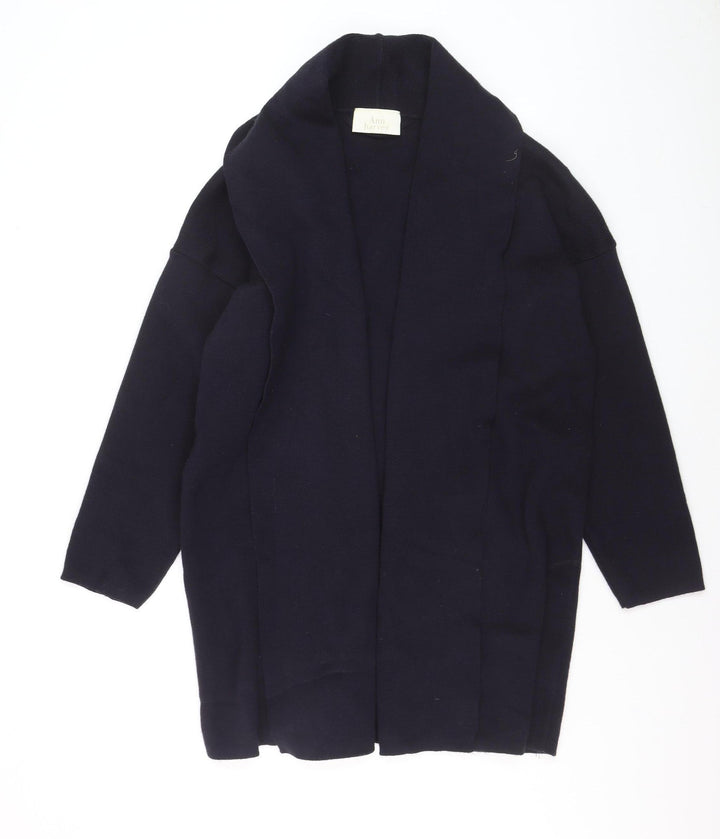 Ann Harvey Women's Black Long Sleeve Open Knit Cardigan Size 18