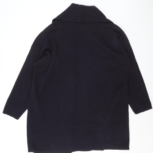 Ann Harvey Women's Black Long Sleeve Open Knit Cardigan Size 18