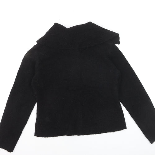 Marks and Spencer Women’s Black Collared Button Knit Cardigan Size S
