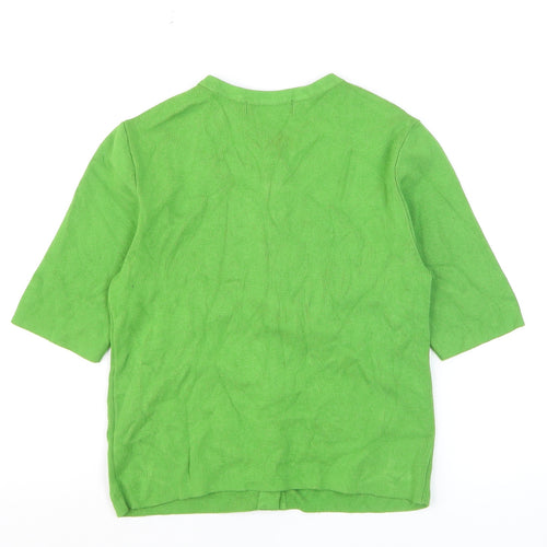 Marks and Spencer Women’s Green Short Sleeve Knit Cardigan S