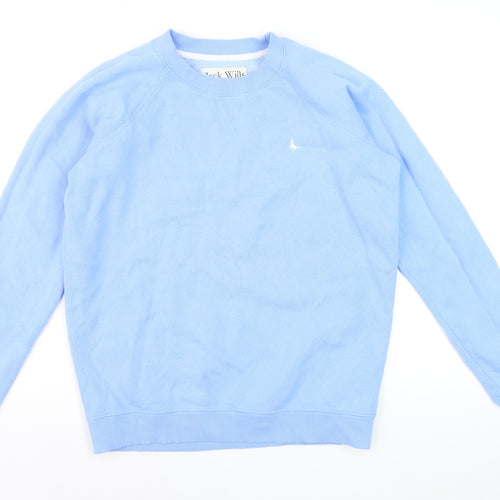 Jack Wills Women Blue Crew Neck Pullover Sweatshirt UK10