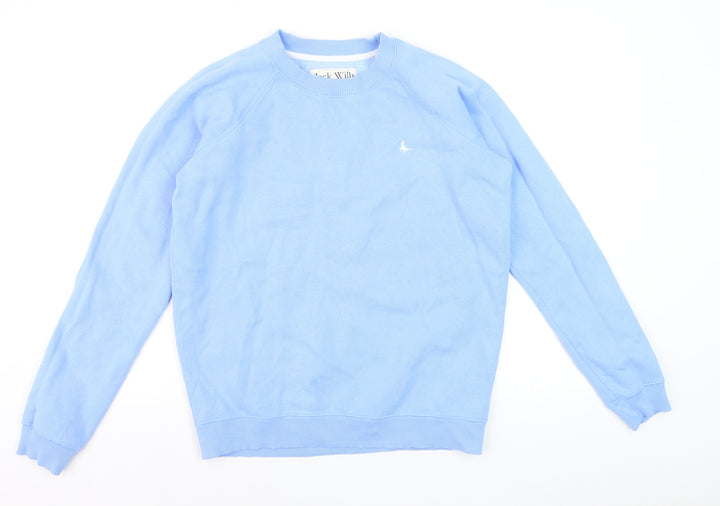 Jack Wills Women Blue Crew Neck Pullover Sweatshirt UK10