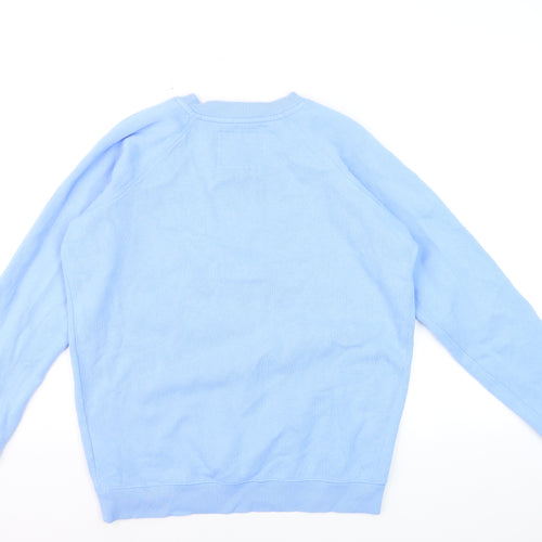 Jack Wills Women Blue Crew Neck Pullover Sweatshirt UK10