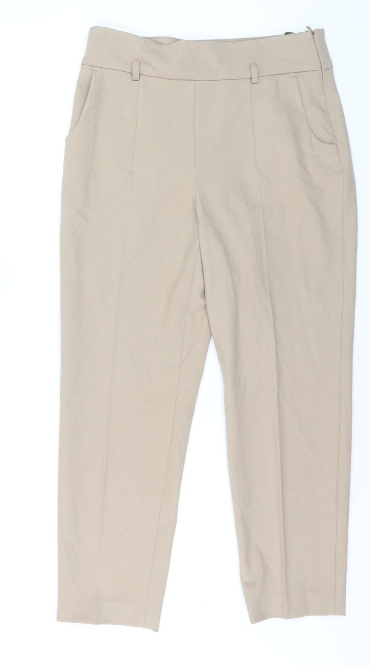 Madeleine Women’s Beige Slim Fit Petite Trousers UK 12S