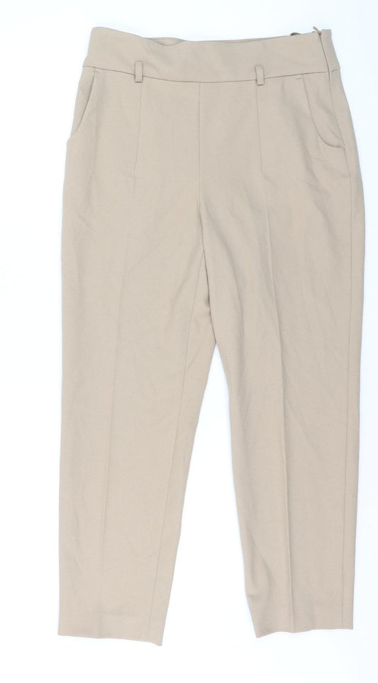 Madeleine Women’s Beige Slim Fit Petite Trousers UK 12S