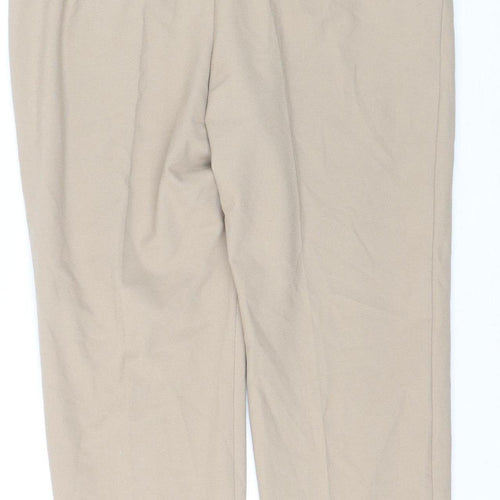 Madeleine Women’s Beige Slim Fit Petite Trousers UK 12S