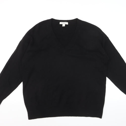 Marks and Spencer Men’s Black Cashmere V-Neck Jumper Size M