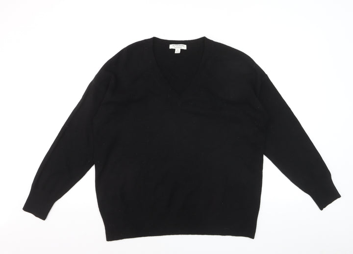 Marks and Spencer Men’s Black Cashmere V-Neck Jumper Size M