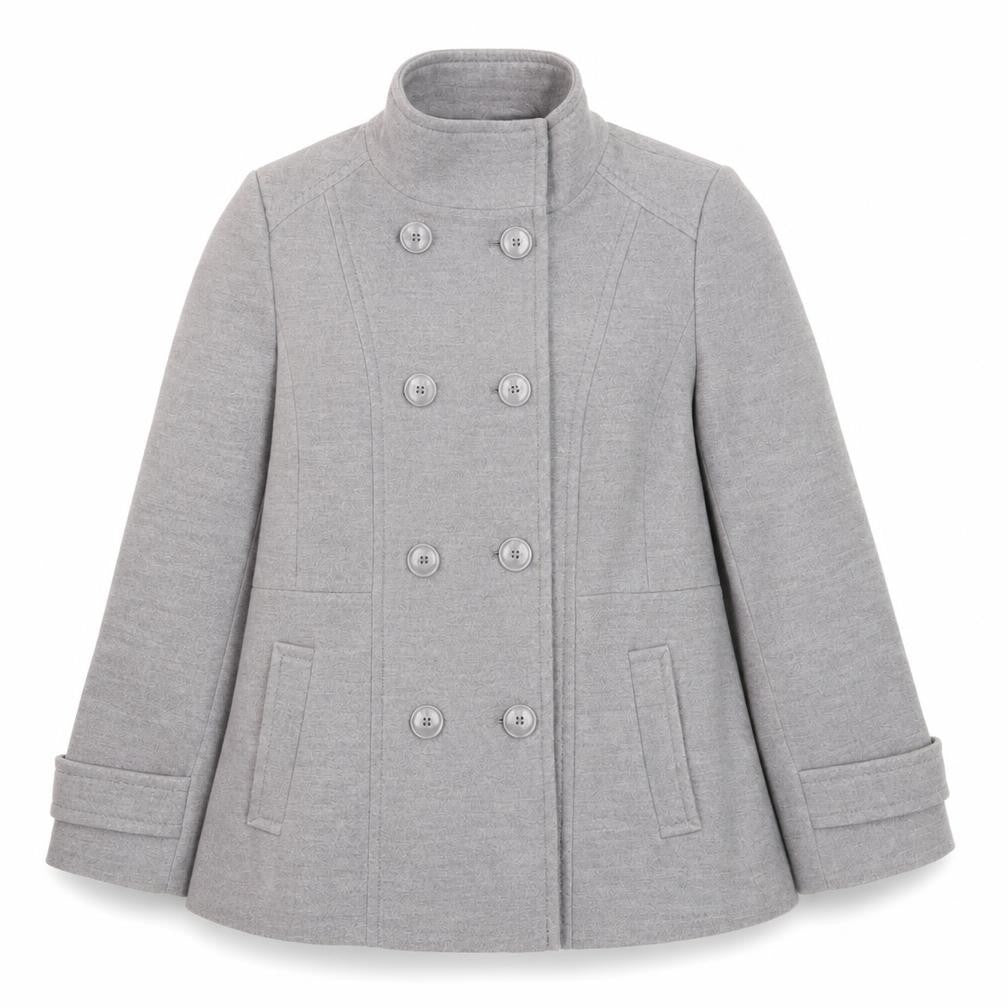 Debenhams The Collection Petite Grey Pea Coat Women’s Size 16