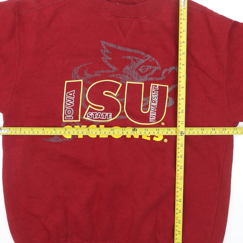 LF2 Apparel Boys Red Iowa State Cyclones Pullover Sweatshirt YXL