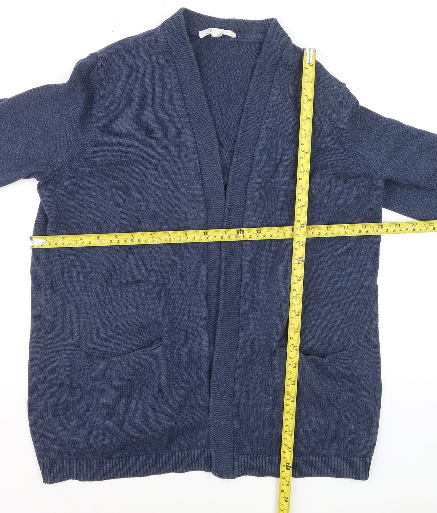 Seasalt Women’s Blue Organic Cotton V-Neck Cardigan UK 12